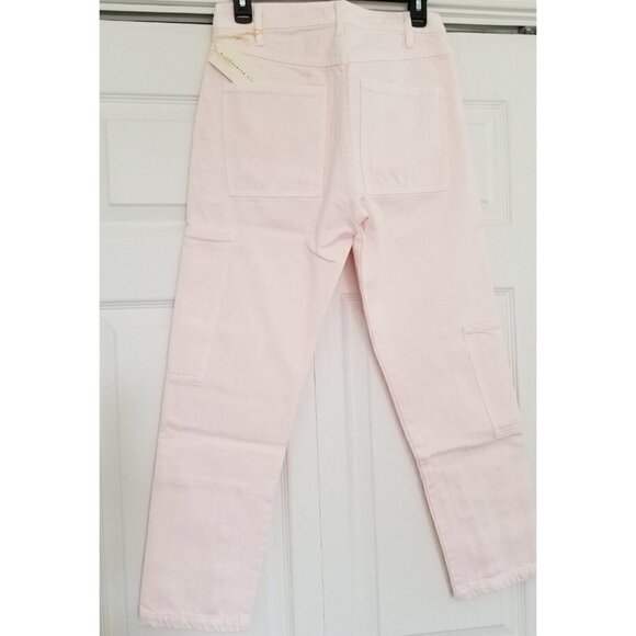 Citizens Of Humanity Abi Zipper Cargo Jeans in Carnation Pink Women's Size 26 - Picture 4 of 16